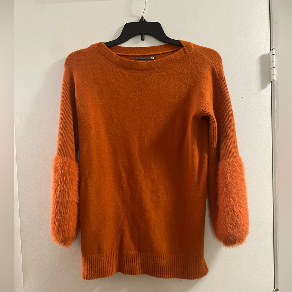 Anthropologie‎ Burnt Orange Sz XS Knit Top
